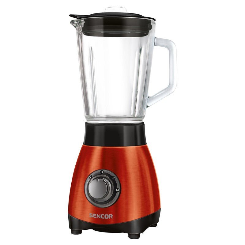 Frullatore a Bicchiere con Caraffa in Vetro 0,8 L 250 W con Tritaghiaccio e Pulse Sencor Rosso