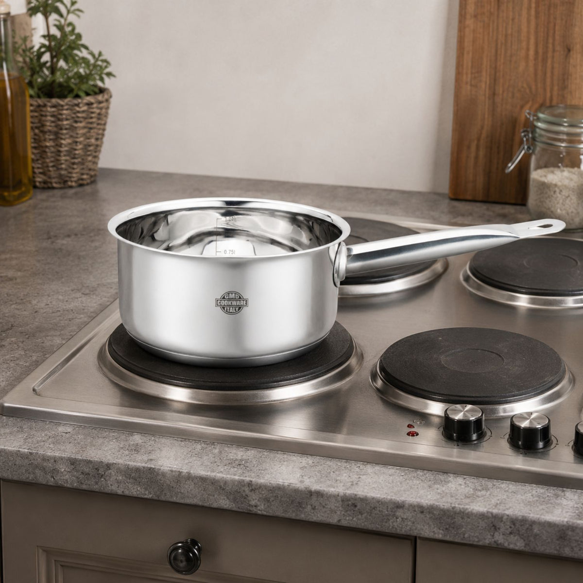 Set 3 casseruole in acciaio inox 18/10 da 12 - Divinox GMD