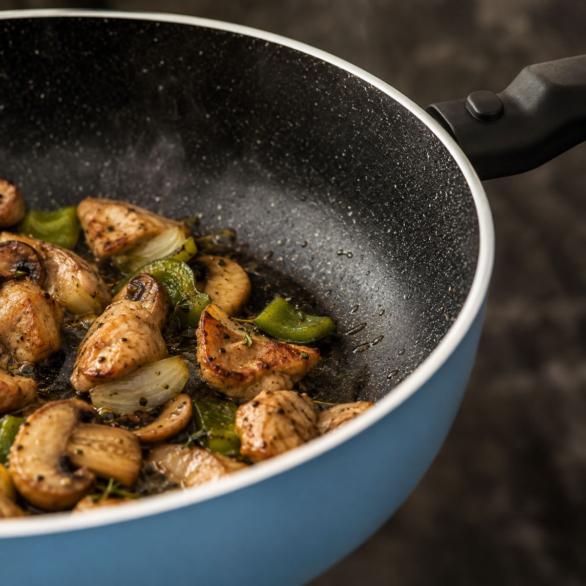 Tortiera antiaderente 28 cm in alluminio pressato effetto pietra - Gaia Deluxe GMD
