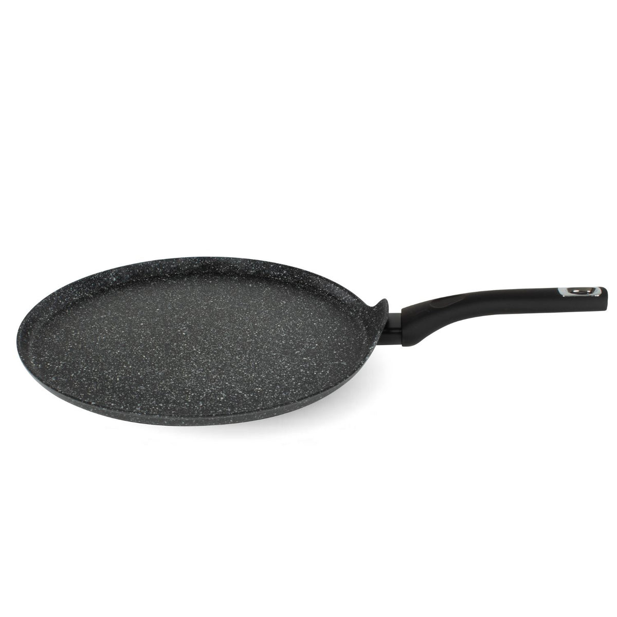 Crepiera antiaderente 32 cm extra large in alluminio forgiato effetto pietra - Pietra Lavica GMD