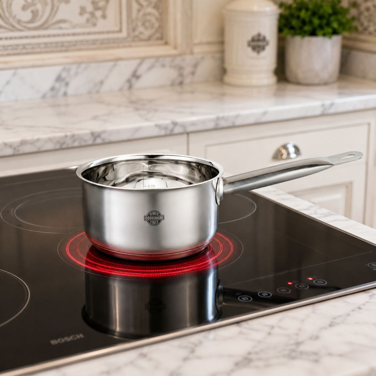 Set 3 casseruole in acciaio inox 18/10 da 12 - Divinox GMD