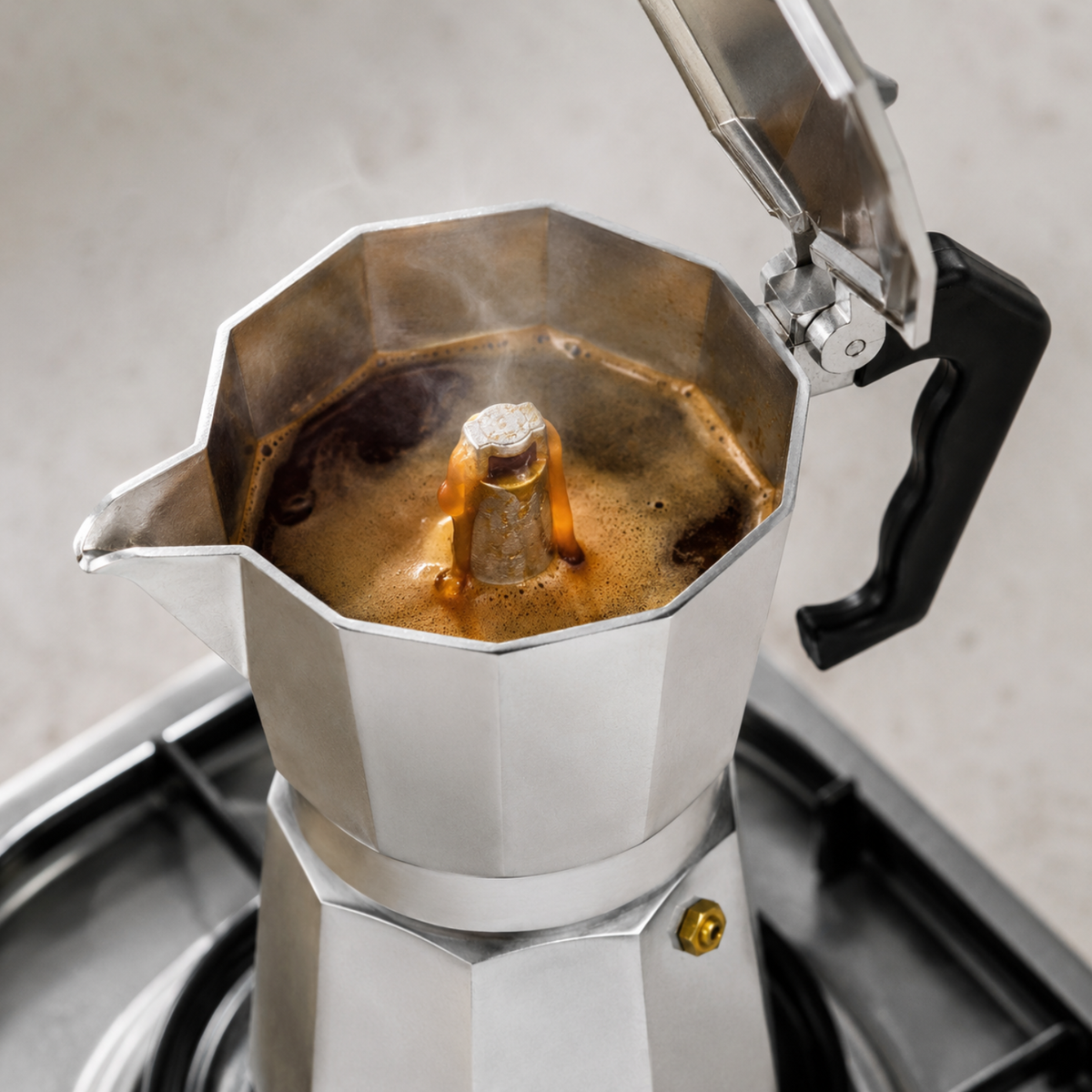 Caffettiera moka 1 tazza in alluminio alimentare - Kemoka GMD