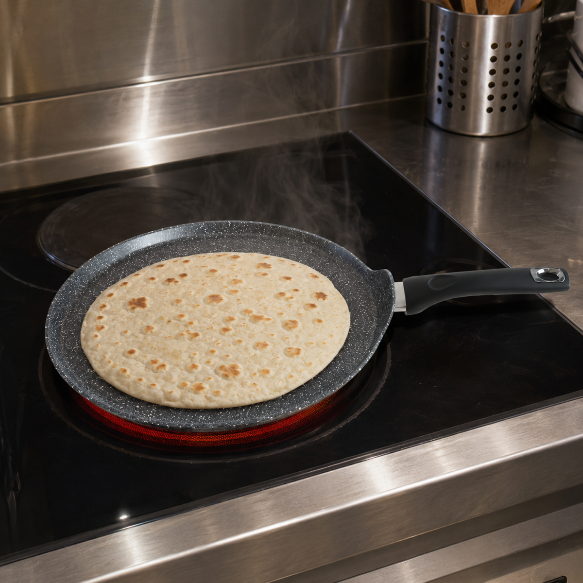 Crepiera antiaderente 28 cm per crepes - Pietra Lavica GMD