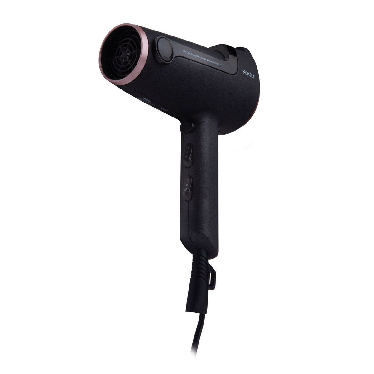 Asciugacapelli da viaggio 1600 W con concentratore compatto Sogo