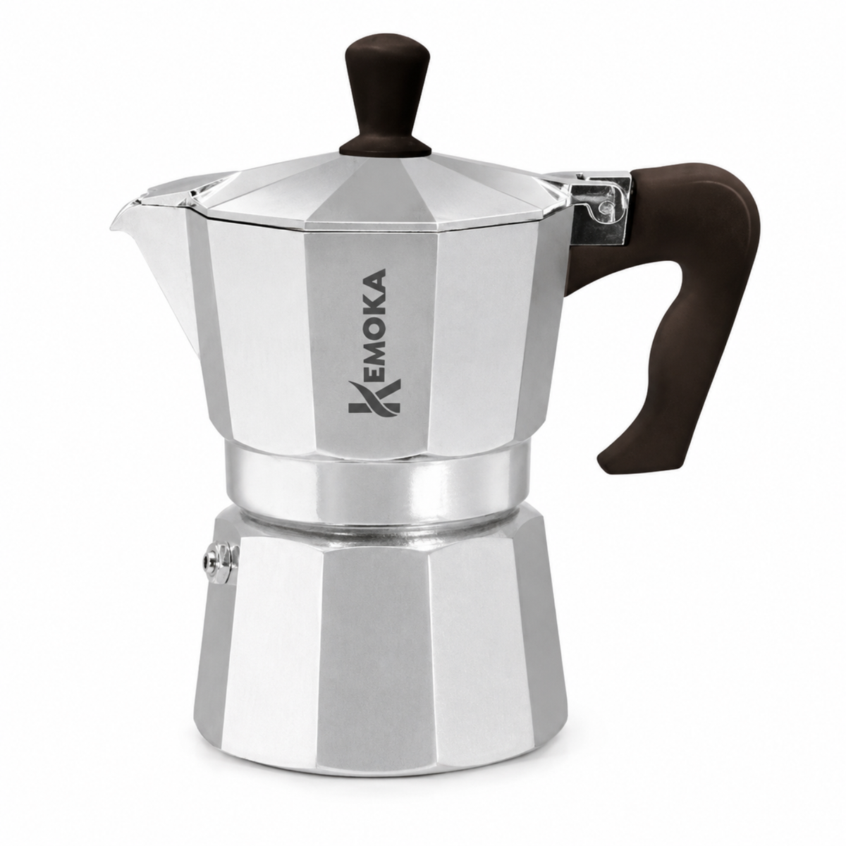 Caffettiera moka 6 tazze in alluminio alimentare - Kemoka GMD
