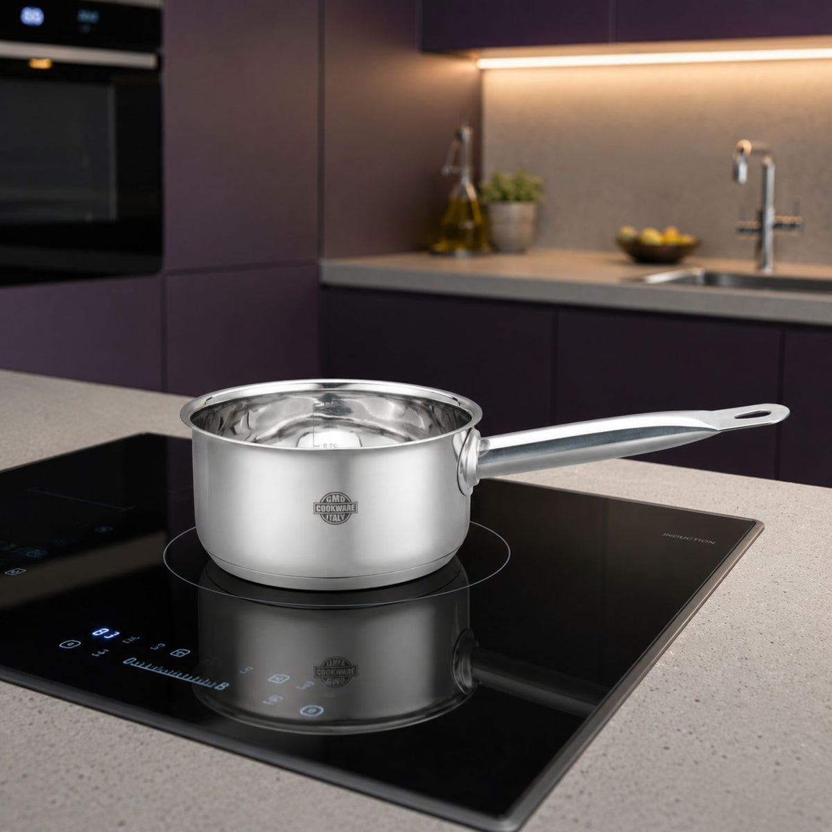 Set 3 casseruole in acciaio inox 18/10 da 12 - Divinox GMD