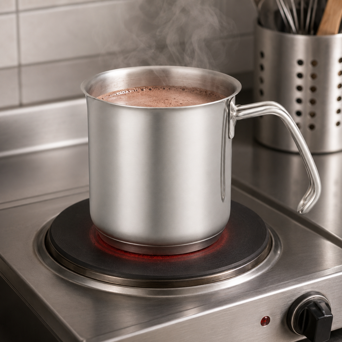 Bollilatte 10 cm in acciaio inox 18/10 - Divinox GMD