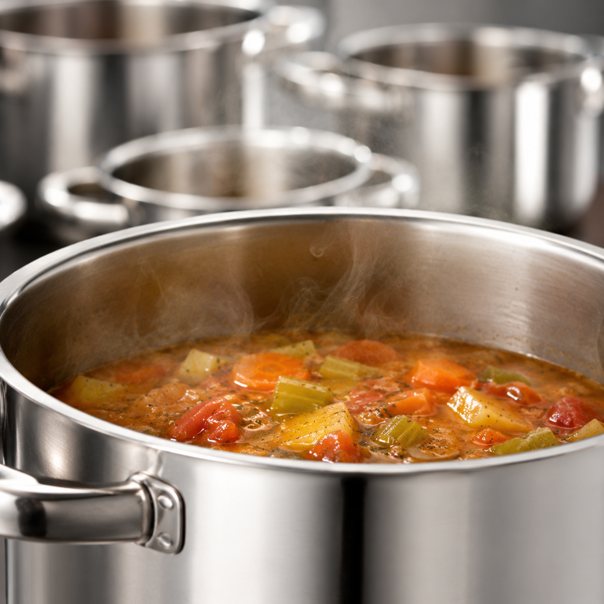 Set 5 casseruole in acciaio inox 18/10 da 12 a 20 cm - Divinox GMD