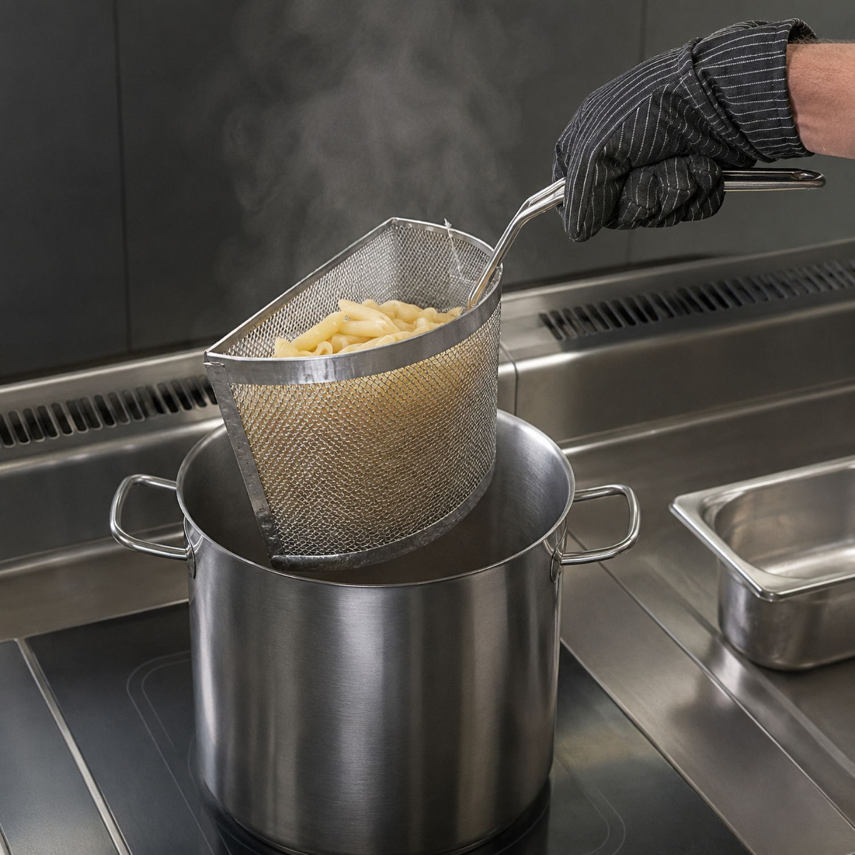 Spicchio bollipasta 22 cm in acciaio inox 18/10 per cuocere la pasta - GMD - GMD