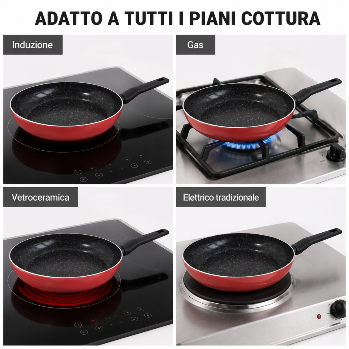Padella 24 cm per induzione - Pepita GMD
