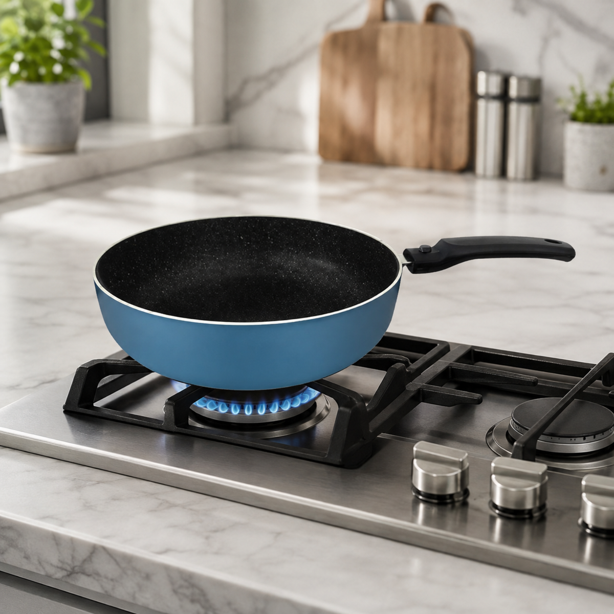 Tortiera antiaderente 24 cm in alluminio pressato effetto pietra - Gaia Deluxe GMD