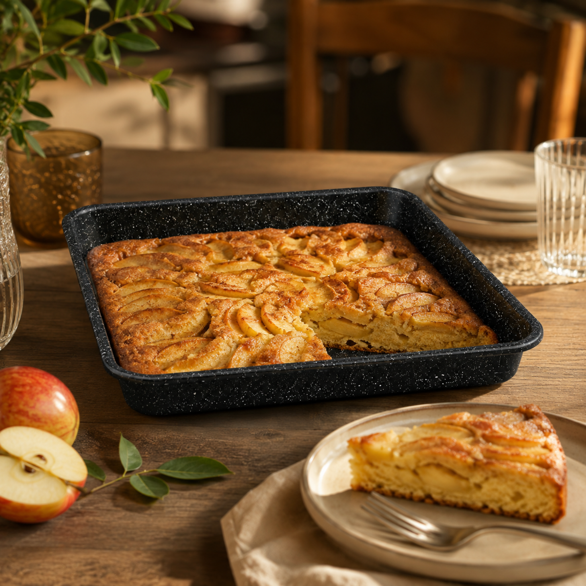 Teglia quadrata 40x40 cm da forno - Dolce & Salato GMD