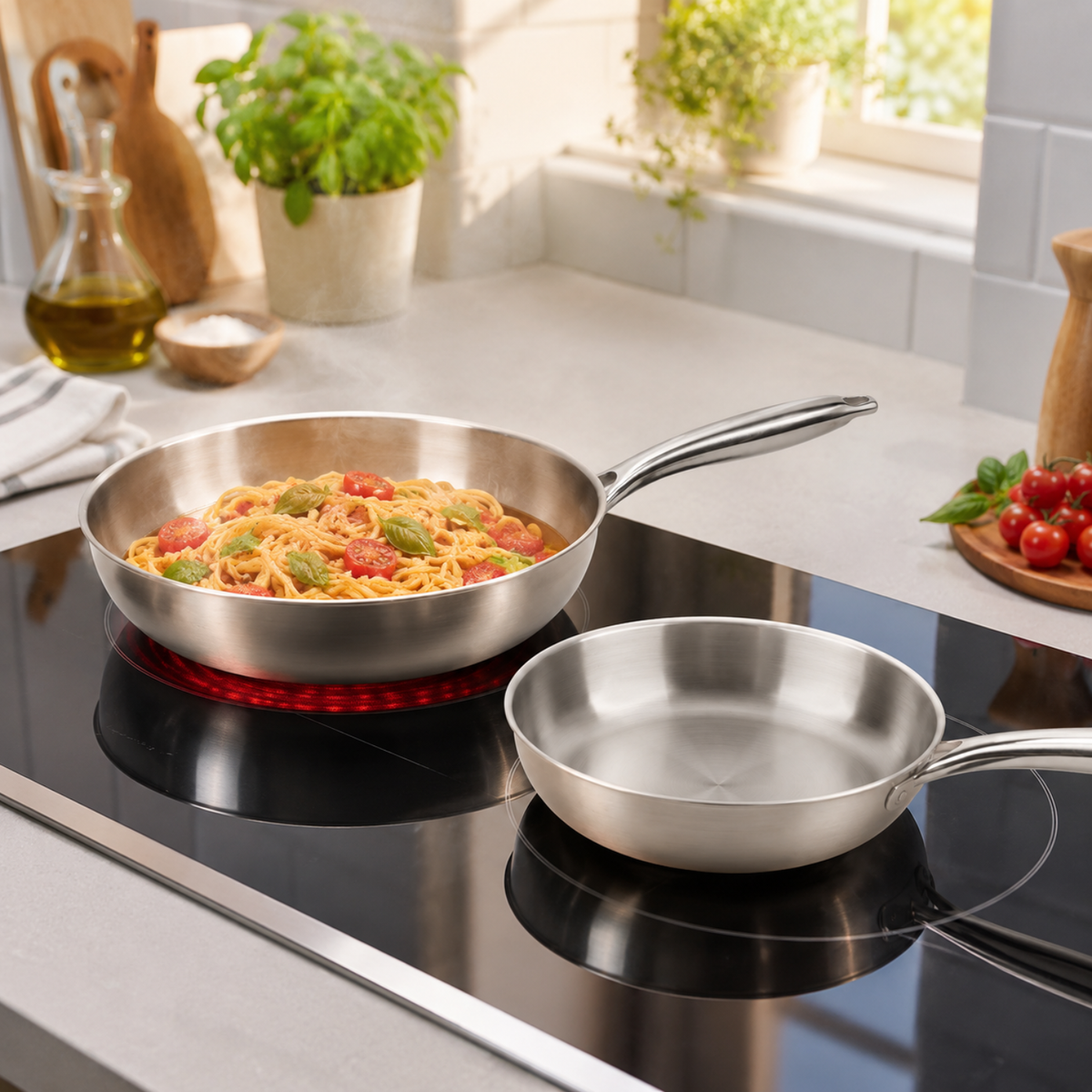 Set 2 saltapasta 24 e 28 cm Tri-Ply - GMD