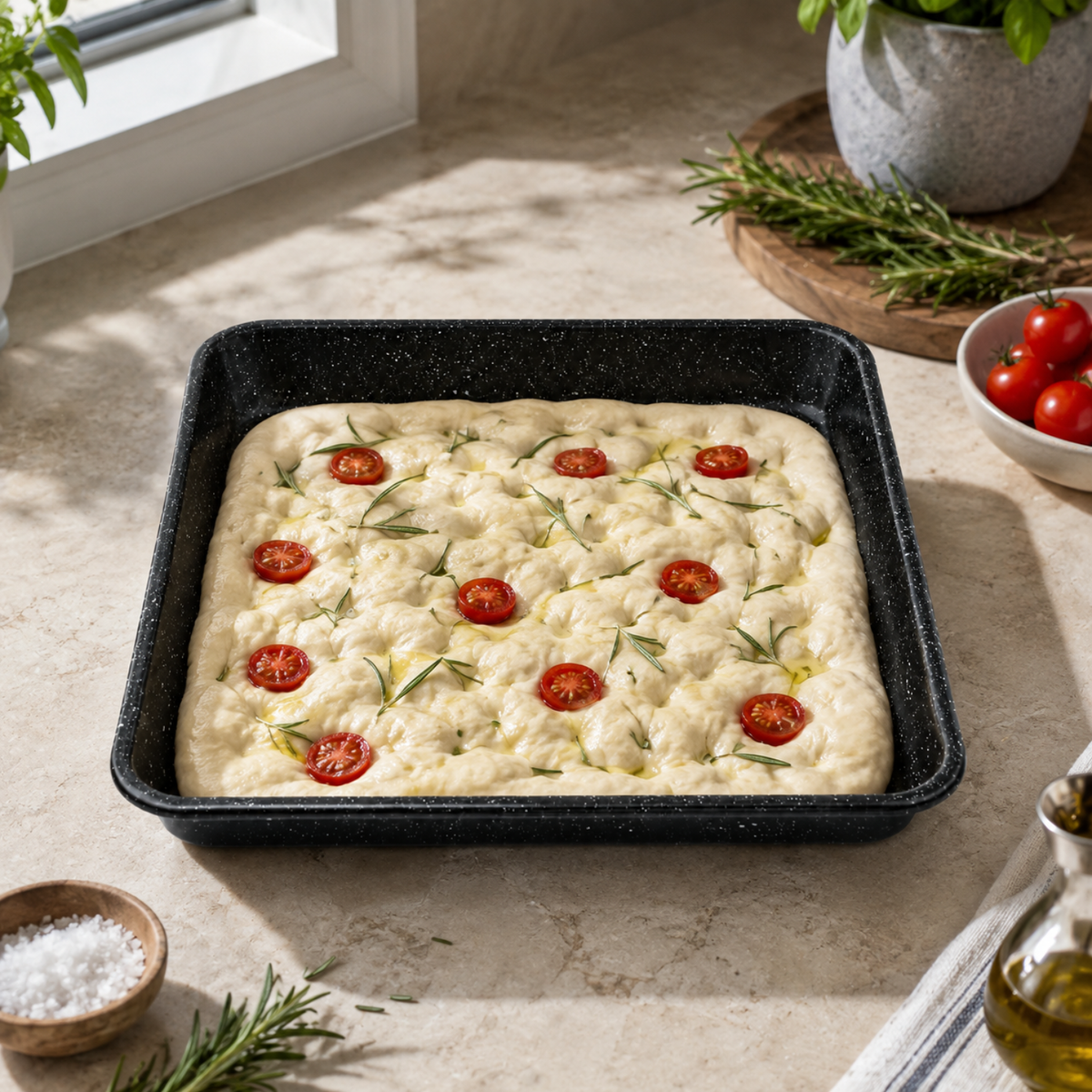Teglia quadrata 40x40 cm da forno - Dolce & Salato GMD
