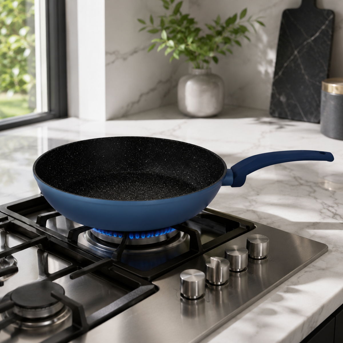 Padella antiaderente 16 cm in alluminio forgiato effetto pietra - Gaia Deluxe GMD