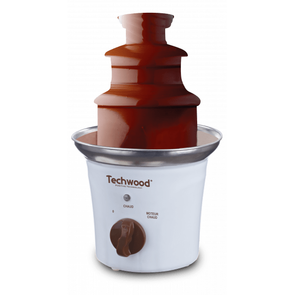 Techwood Fontana di Cioccolato 70W – Funzione Mantenimento in Caldo, 3 Livelli, Party e Dessert