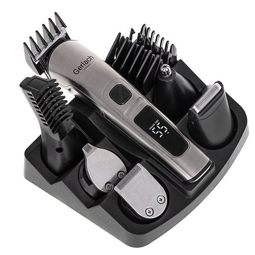 Gerlach Regolabarba e Tagliacapelli Multifunzione – Trimmer Naso, Rasoio, Display LED