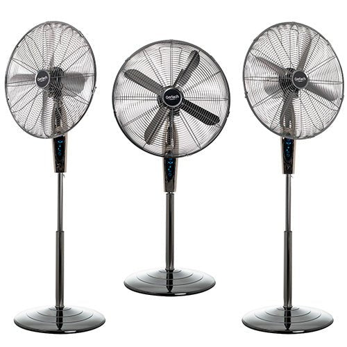 Gerlach Ventilatore a Piantana 45 cm Oscillante – Telecomando, 3 Velocità, Timer 12h