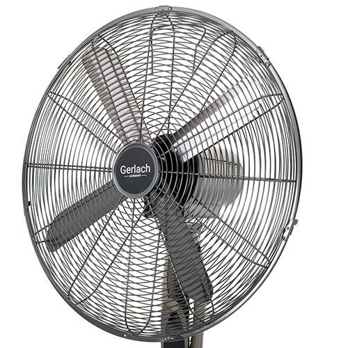 Gerlach Ventilatore a Piantana 45 cm Oscillante – Telecomando, 3 Velocità, Timer 12h