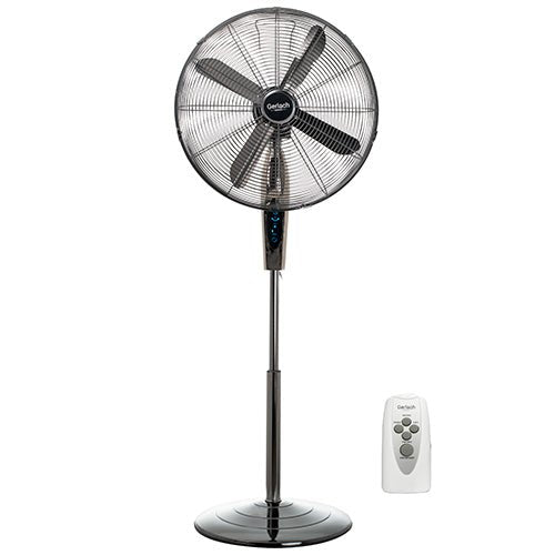 Gerlach Ventilatore a Piantana 45 cm Oscillante – Telecomando, 3 Velocità, Timer 12h