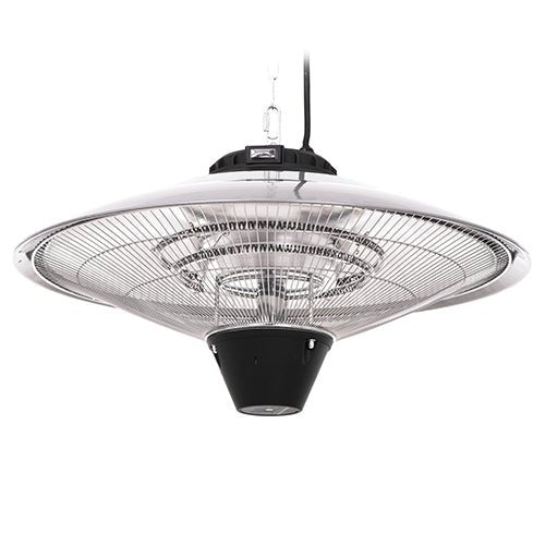 Gerlach Riscaldatore Elettrico da Soffitto 2100W IP24 – Per Esterno, Telecomando, Timer