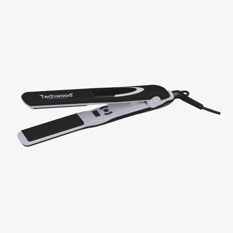 Techwood Piastra per Capelli in Ceramica 40W – Display Digitale, Temperatura Regolabile 100-200°C