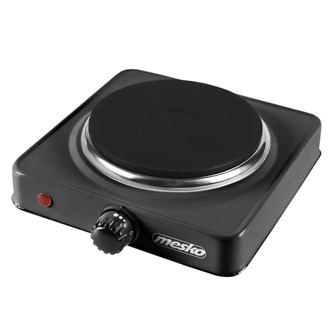 Mesko Fornello Elettrico Portatile 1000W 1 Piastra 15 cm – Termostato Regolabile
