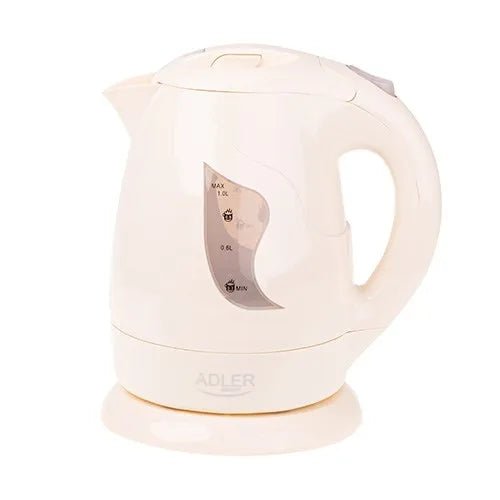 Bollitore Elettrico 1 Litro 850W con Base Girevole 360° e Spegnimento Automatico Adler