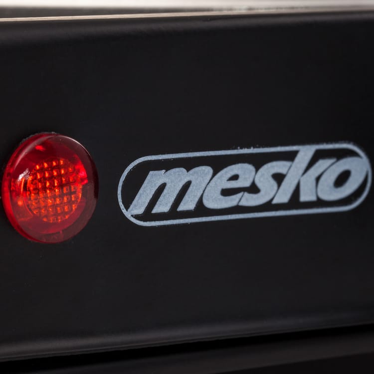 Mesko Fornello Elettrico Portatile 1000W 1 Piastra 15 cm – Termostato Regolabile