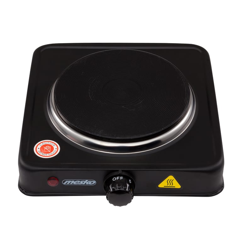 Mesko Fornello Elettrico Portatile 1000W 1 Piastra 15 cm – Termostato Regolabile