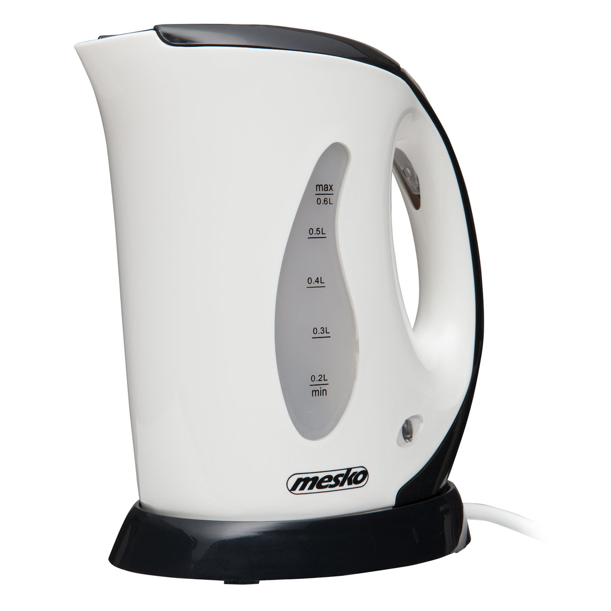 Mesko Bollitore Elettrico 0,6L 760W – Spegnimento Automatico, Indicatore Livello Acqua