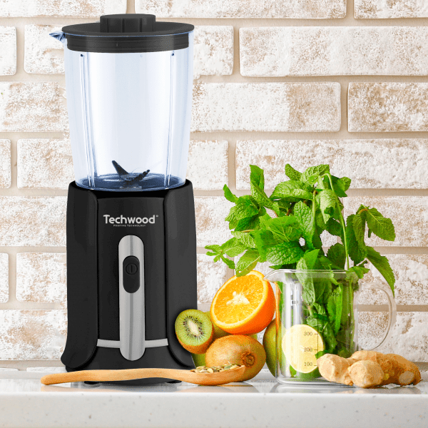 Techwood Frullatore 500W – Caraffa 1,5L, 2 Velocità, Pulse, Lame Inox, Design Compatto