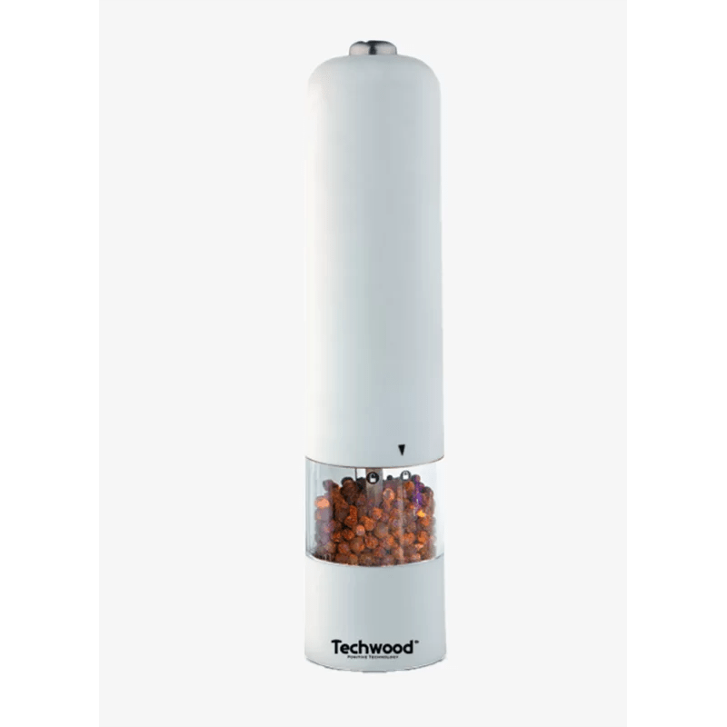 Techwood Macinasale e Pepe Elettrico con Luce LED – Macinatura Regolabile, Design Elegante