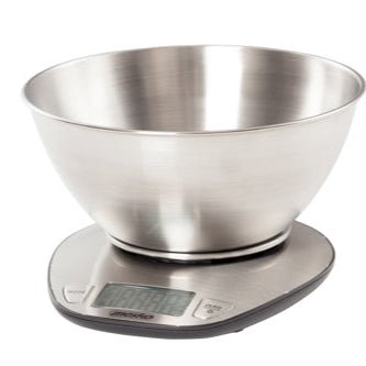 Mesko Bilancia da Cucina Digitale 5 Kg con Ciotola Inox 1,8L – LCD, Tara