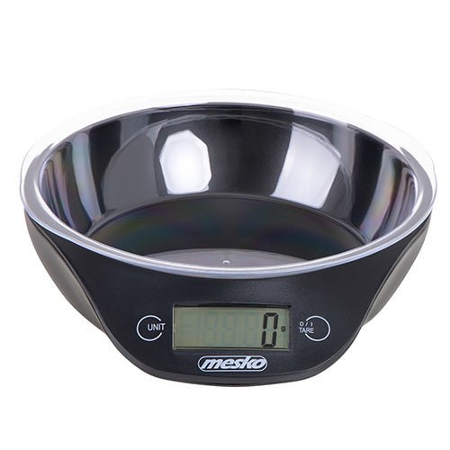 Mesko Bilancia da Cucina Digitale con Ciotola 700 ml 5 Kg – LCD, Tara, Precisione 1g