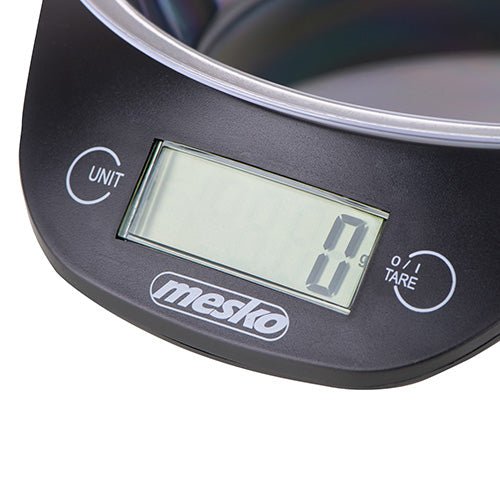 Mesko Bilancia da Cucina Digitale con Ciotola 700 ml 5 Kg – LCD, Tara, Precisione 1g