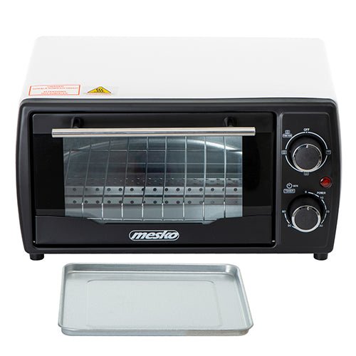Mesko Mini Forno Elettrico 12 Litri 1000W – Timer, Doppia Resistenza al Quarzo