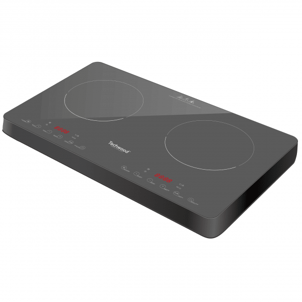 Techwood Piano Cottura a Induzione Doppio 3500W – Comandi Touch, Timer, Display LED, TPID-3056