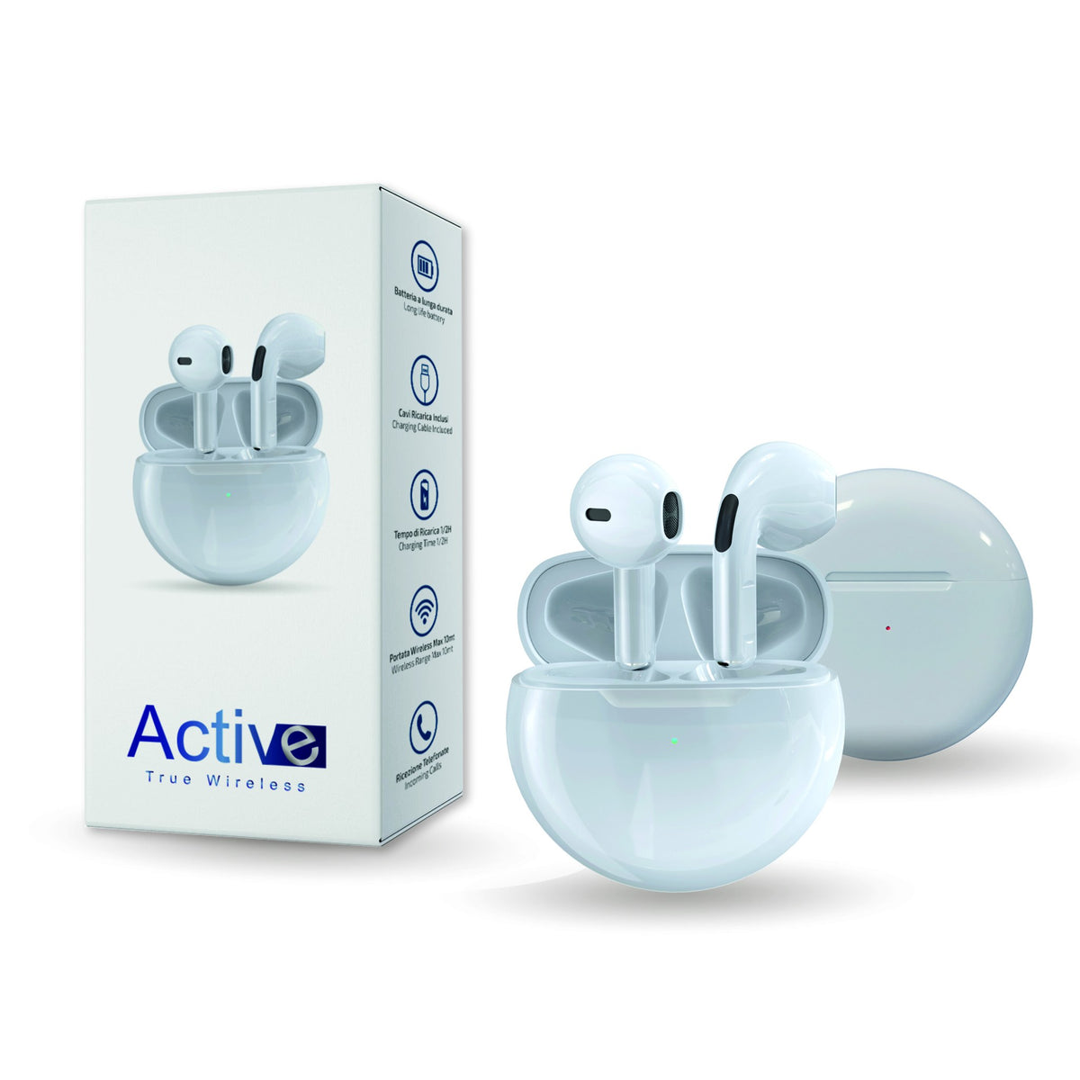 Auricolari wireless REMOTO Active colore bianco