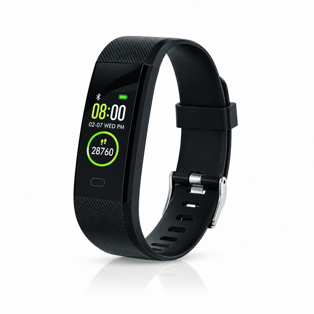 Fitness band REMOTO Maxlife su sfondo bianco