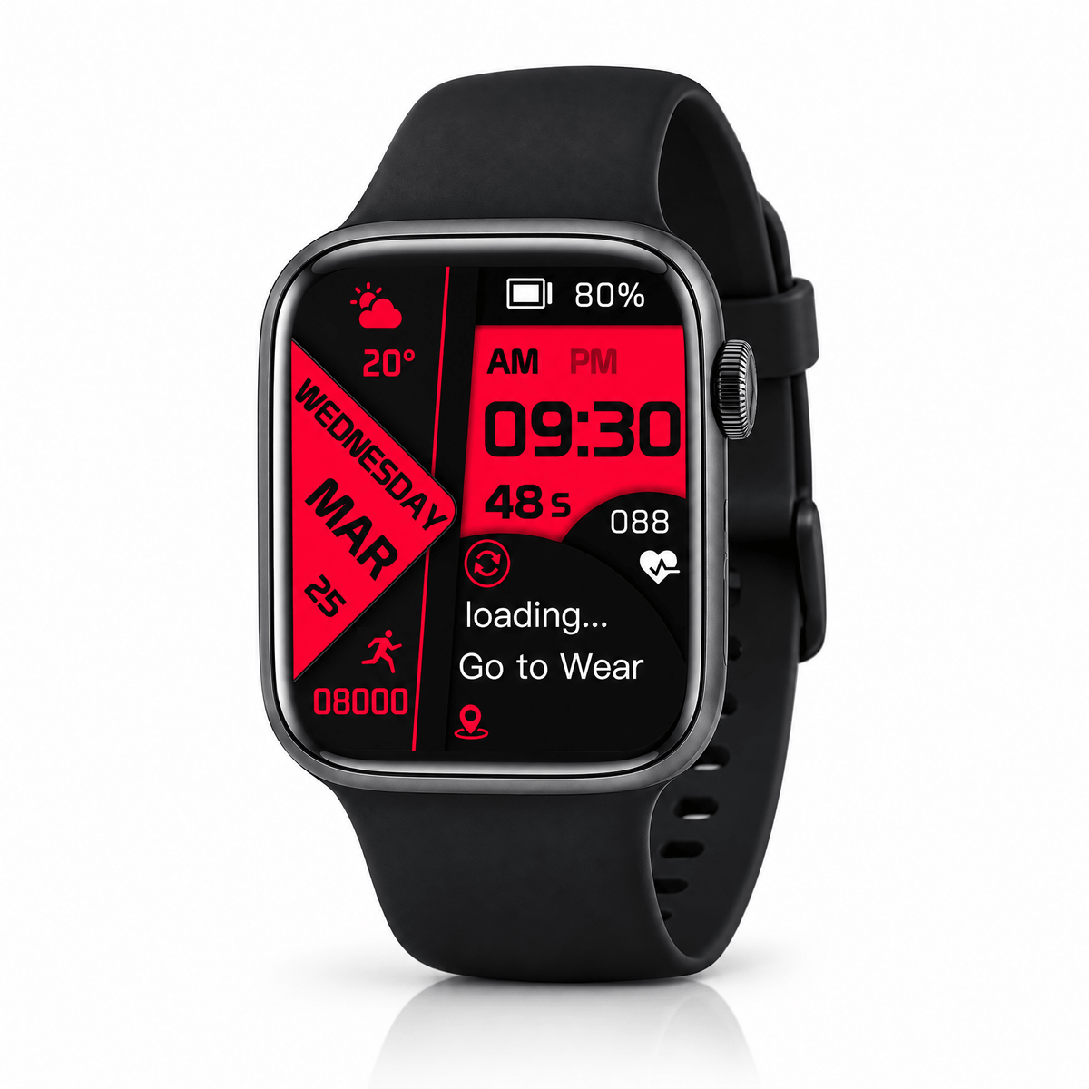 Smartwatch REMOTO Space X su sfondo bianco