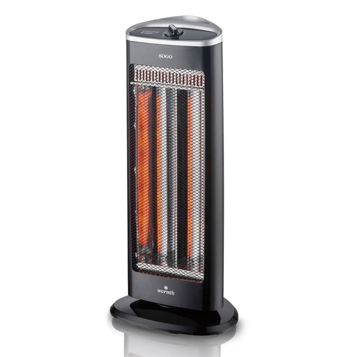 Stufa alogena con filamento in carbonio Sogo 1000W 2 livelli di calore oscillazione