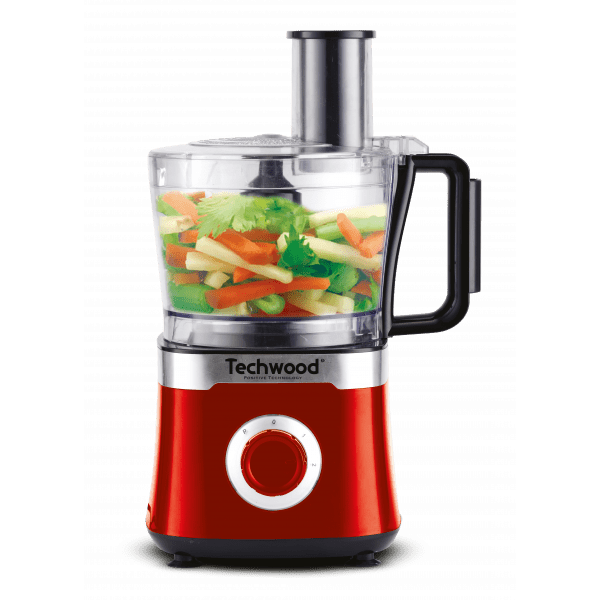 Techwood Robot da Cucina Multifunzione 800W – Ciotola 1,5L, 2 Velocità, Pulse, Tritatutto e Frullatore