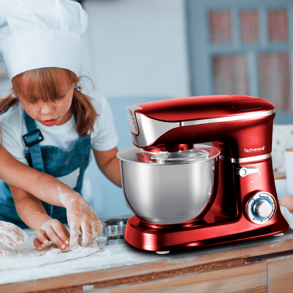Impastatrice Planetaria 1300W – Ciotola Inox da 6,5L TECHWOOD