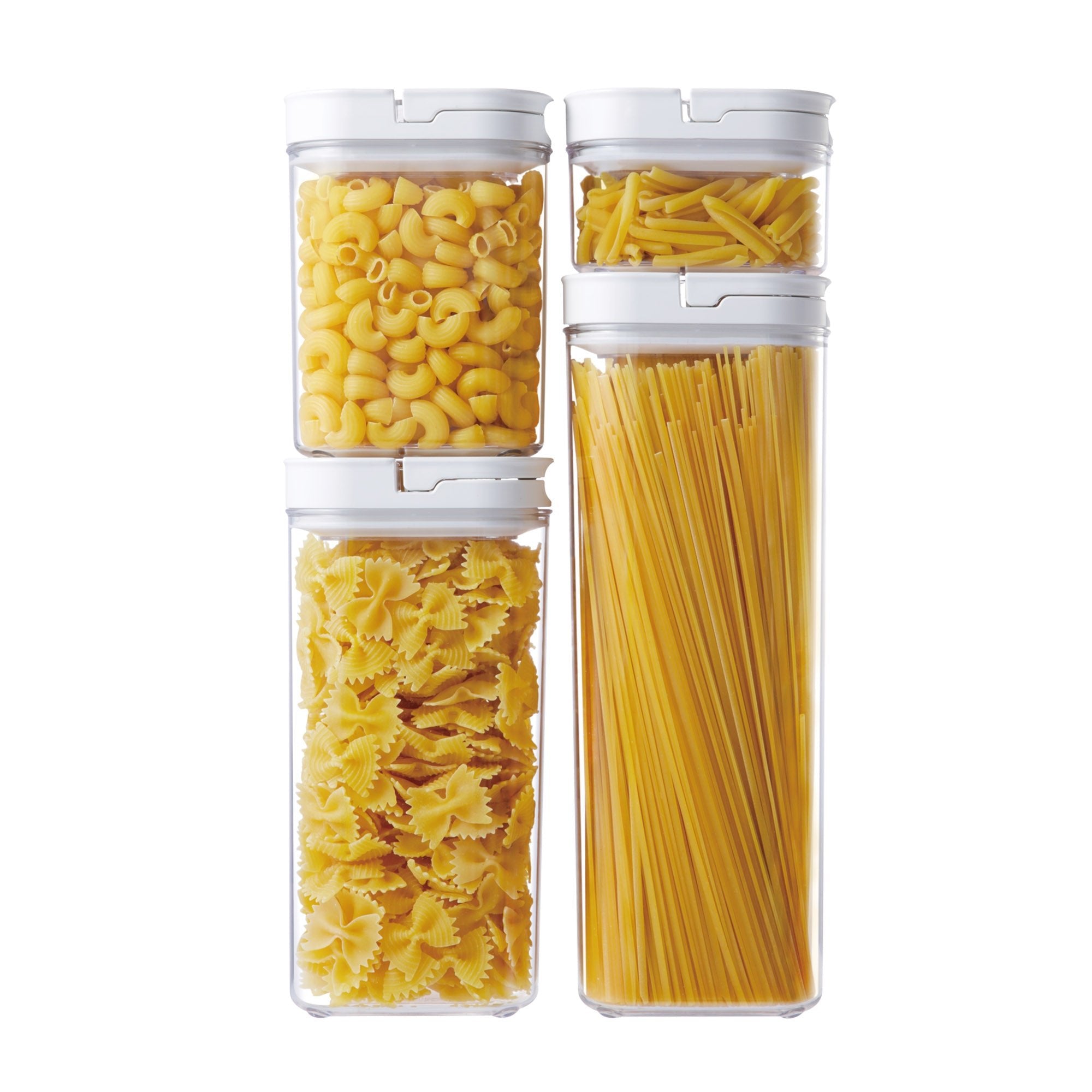 Vasetti Ermetici in Plastica con Coperchi - Set di 4 Pezzi - SAMULAND