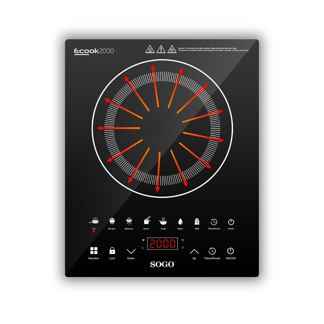 Fornello Digitale a Induzione ECOOK2000 - SAMULAND