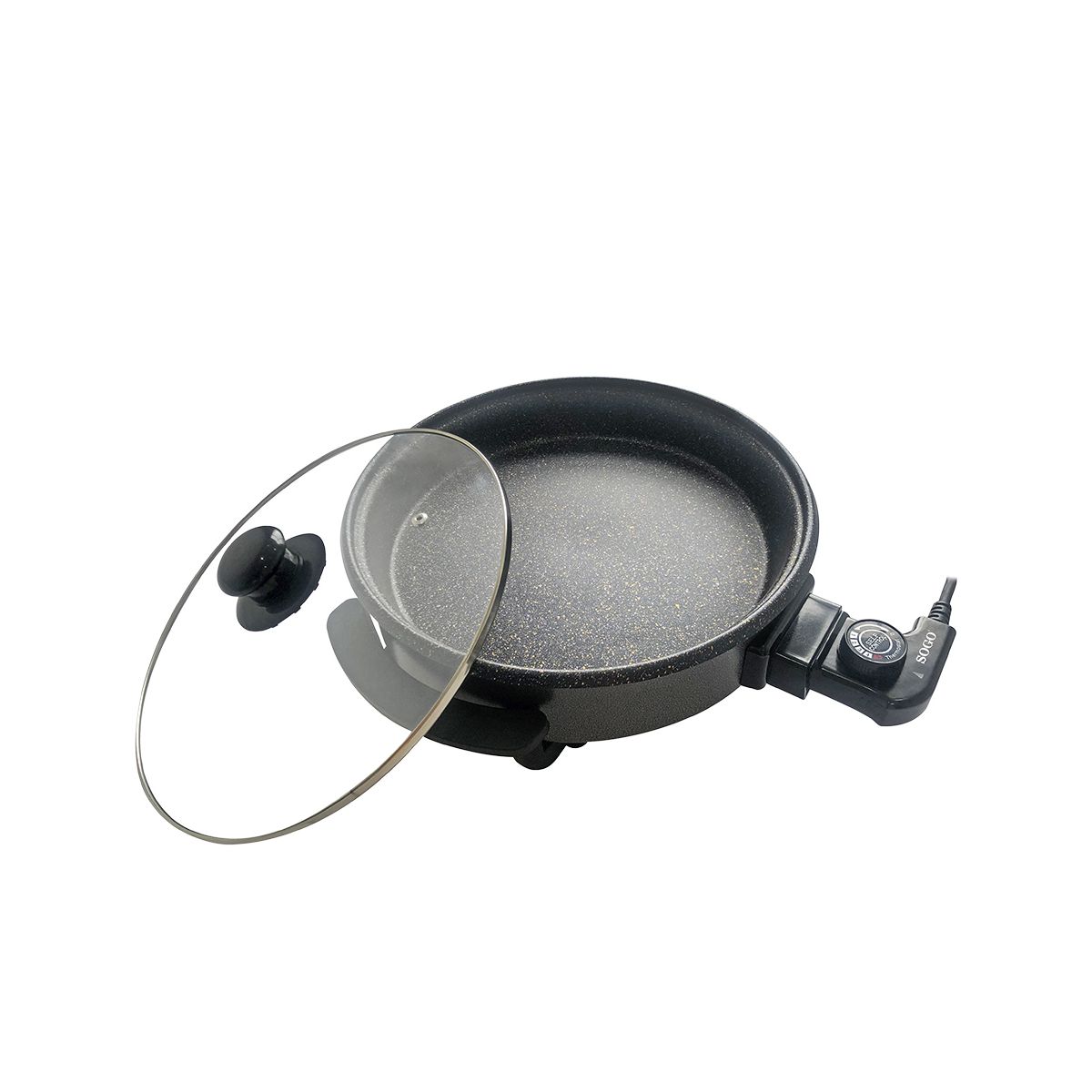 Pentola Elettrica da 32cm con Coperchio in Vetro - SAMULAND