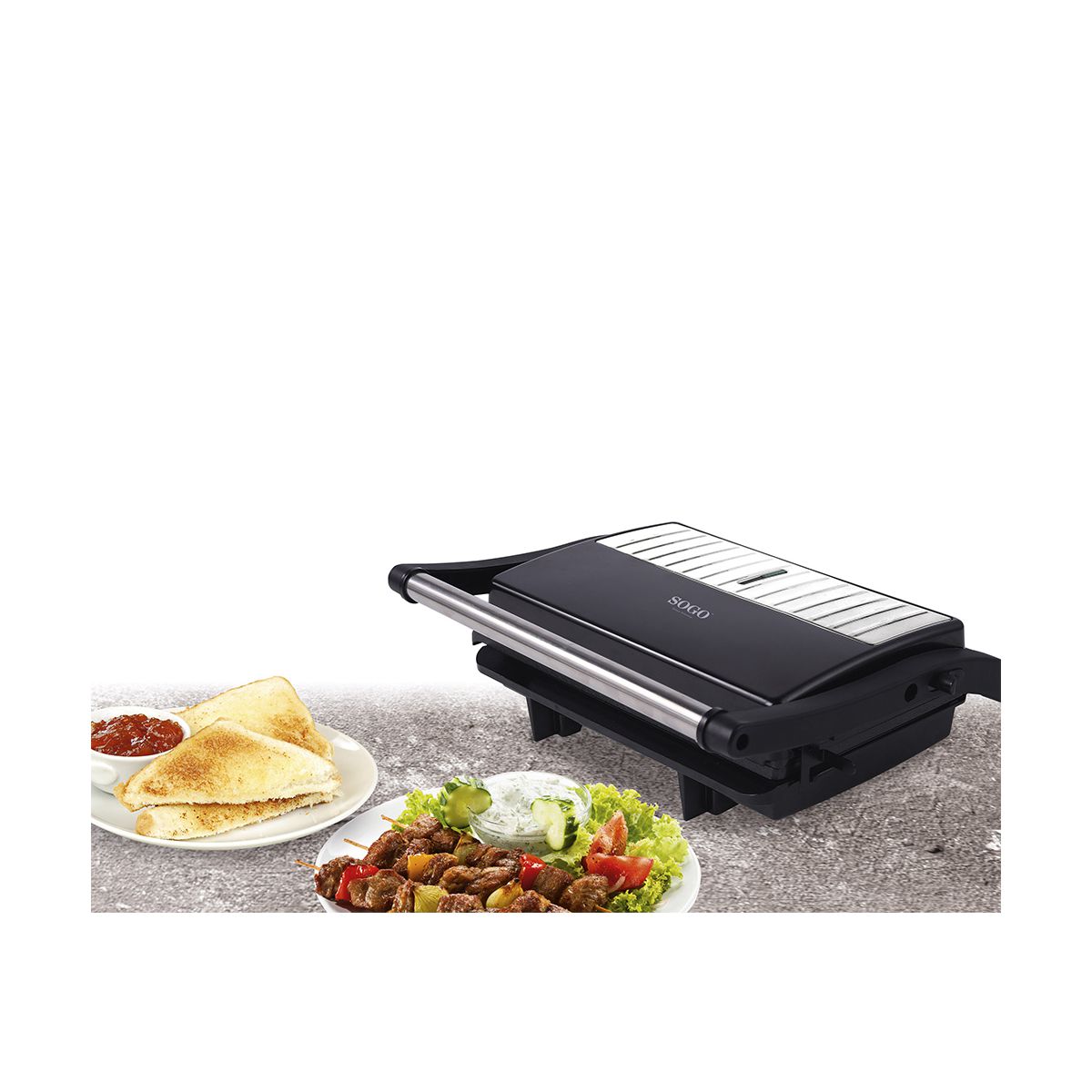 Piastra per Panini e Snack - 2 Piastre Griglia - SAMULAND