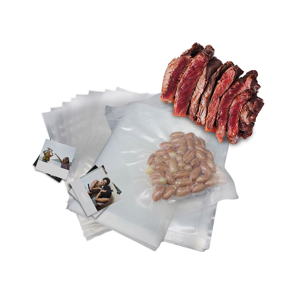 Sacchetti di Plastica per Confezioni Sottovuoto 20x25cm - SAMULAND